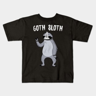 Goth Sloth Kids T-Shirt